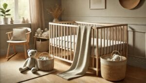 Babyseng med babysengetøj